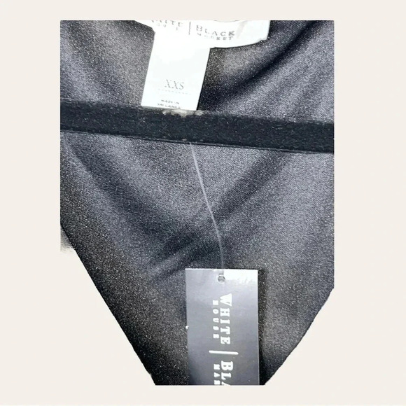 Women’s WHITE HOUSE BLACK MARKET MINI DRESS XXS TEAL WHITE BLACK 3/4 SLEEVE - Picture 5 of 9